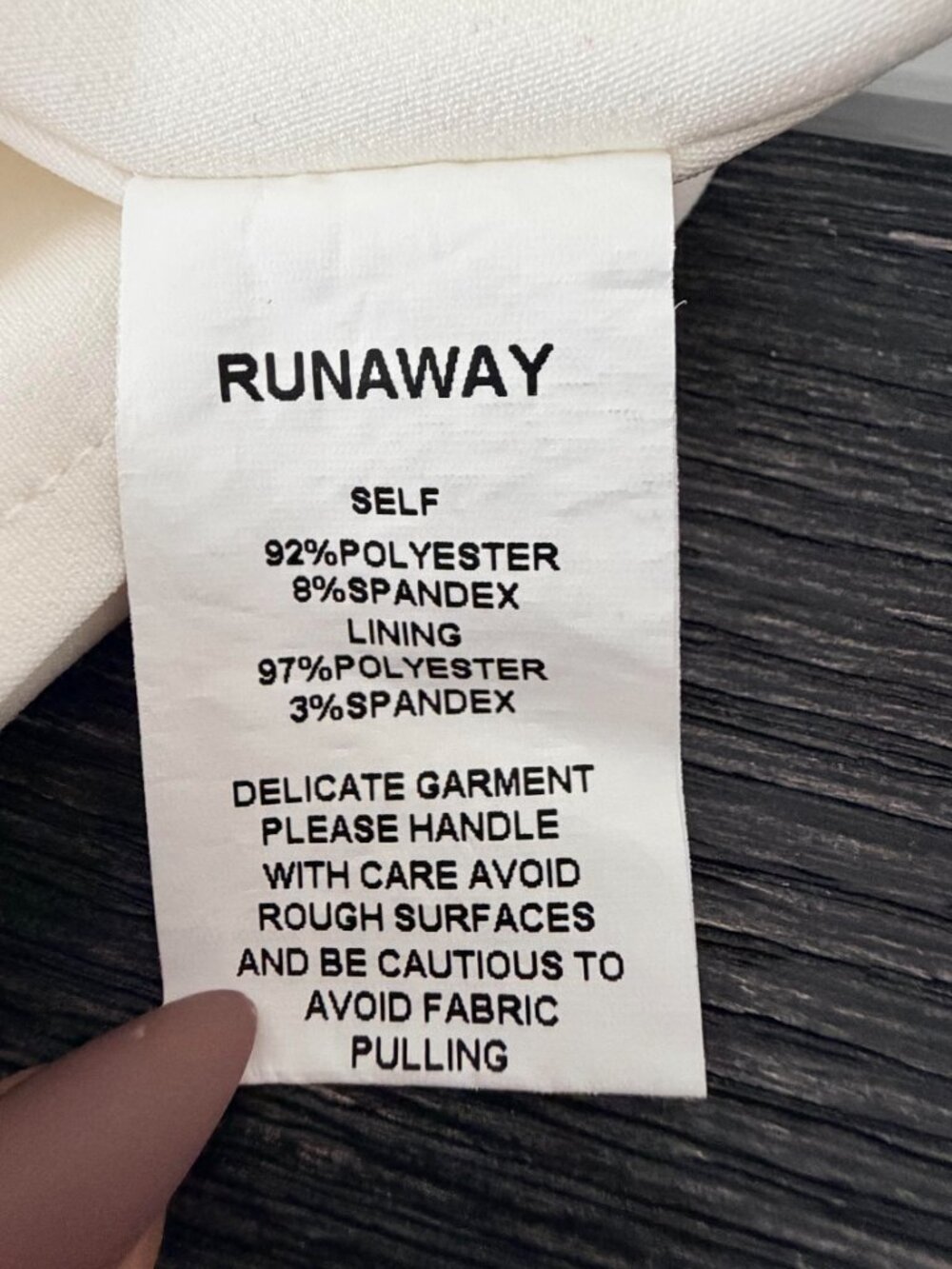 NWT Runway The Label Bethani Mini Dress in White Large #A4044 - Picture 7 of 9